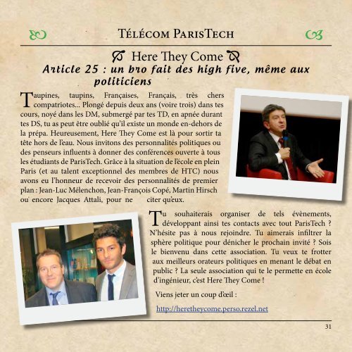 La plaquette alpha 2012 - Télécom ParisTech
