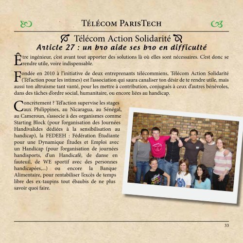 La plaquette alpha 2012 - Télécom ParisTech