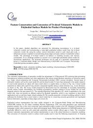 Feature Conservation and Conversion of Tri-dexel Volumetric ...