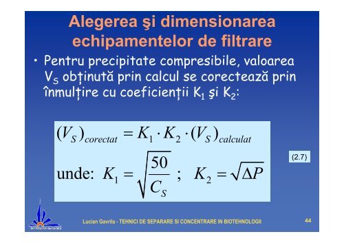 separarea prin filtrare - Cadre Didactice