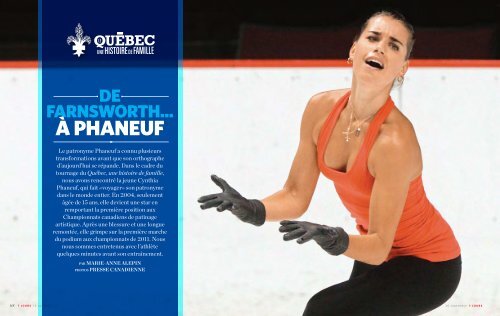 À PHANEUF - Le Québec, une histoire de famille