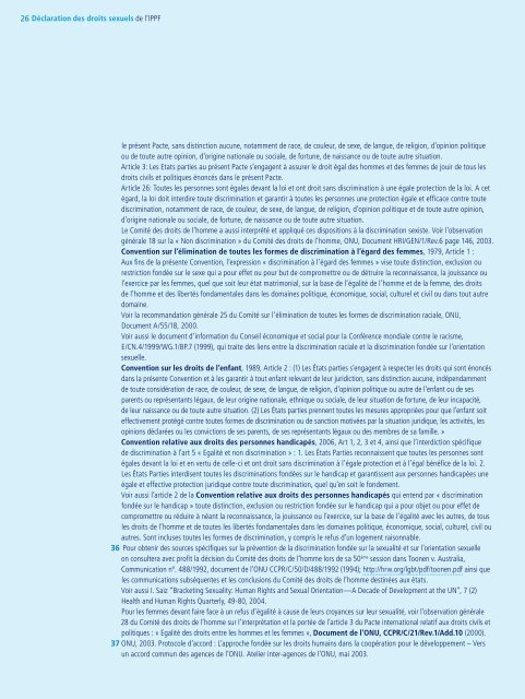 Déclaration des droits sexuels de l'IPPF