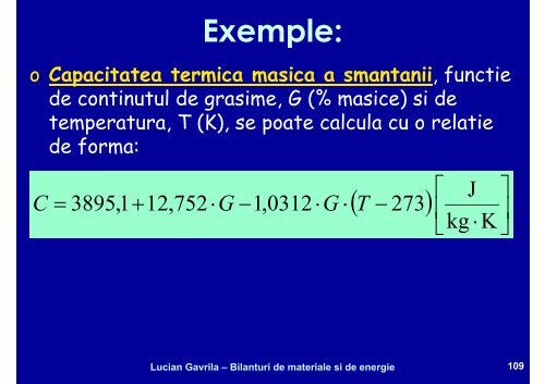 BILANTURI DE MATERIALE SI ENERGIE - Cadre Didactice