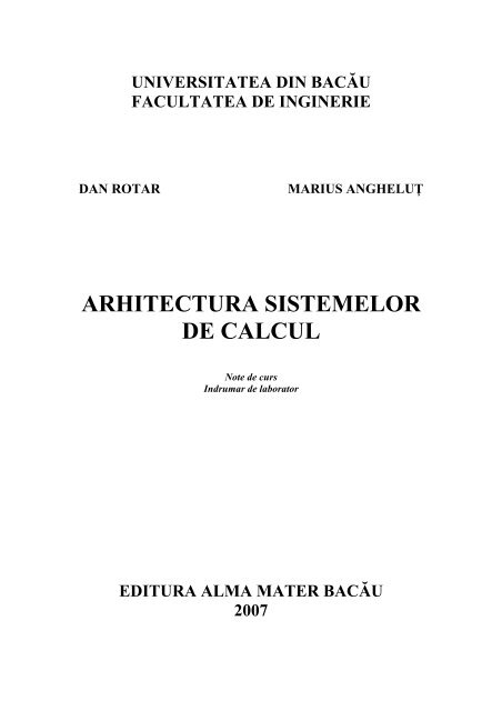 arhitectura-sistemelor-de-calcul-curslab - Cadre Didactice