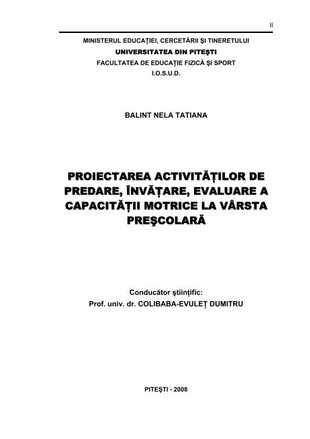 Descarcă liber Teza de Doctor - Cadre Didactice