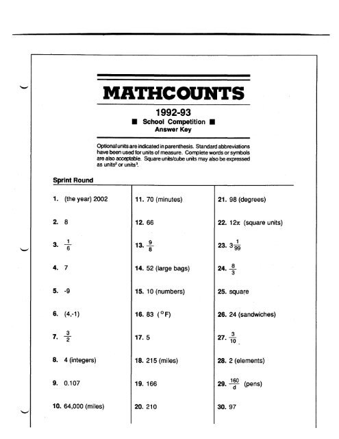 MATHCOUNTS