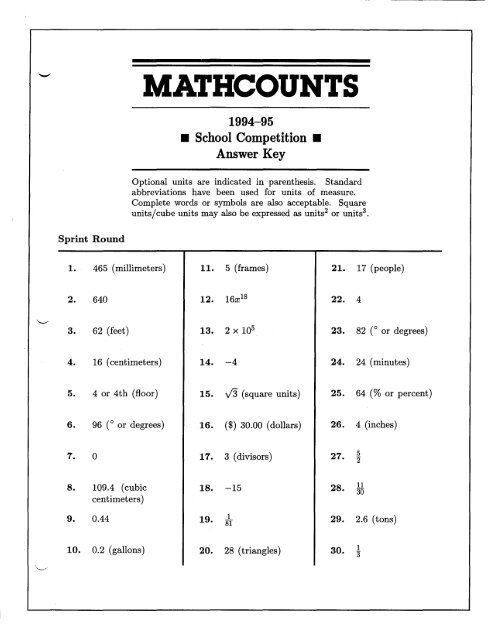 MATHCOUNTS