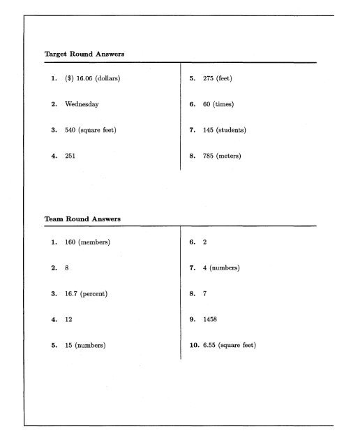 MATHCOUNTS