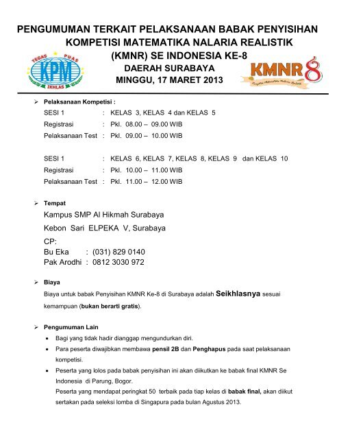 Try Out Kmnr 8 Jawa Timur Kls 8 Smp