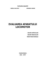 EVALUAREA APARATULUI LOCOMOTOR - Cadre Didactice