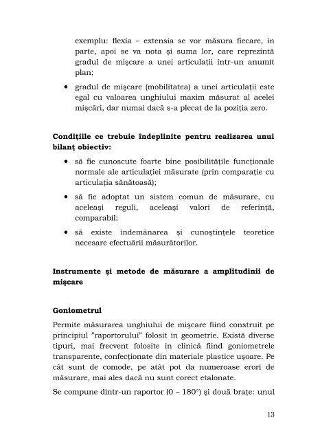 EVALUAREA APARATULUI LOCOMOTOR - Cadre Didactice