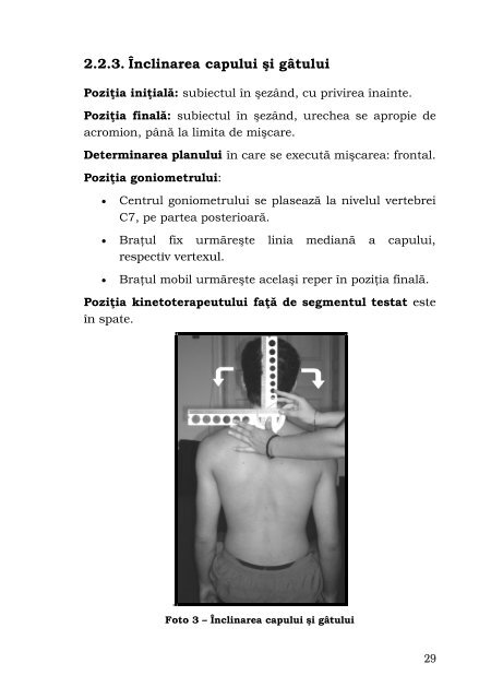 EVALUAREA APARATULUI LOCOMOTOR - Cadre Didactice