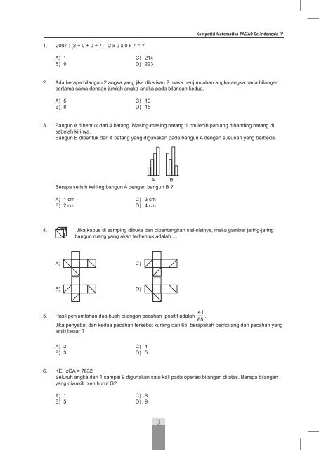 Soal Kmp4 Sd A Penyisihan
