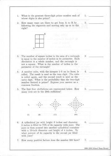 1What is the greatest three—digit prime number each ef whese ...