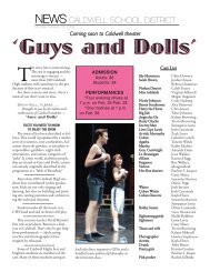 'Guys and Dolls' 'Guys and Dolls' - Caldwell School District