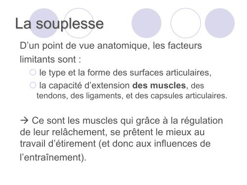 Les capacités physiques - Culture STAPS