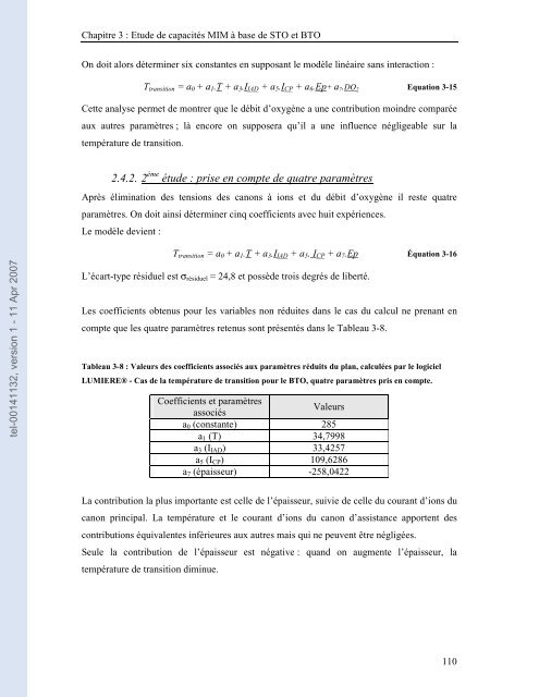 Etude de capacités en couches minces à base d'oxydes métalliques ...