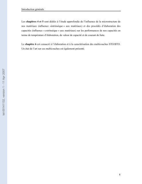 Etude de capacités en couches minces à base d'oxydes métalliques ...