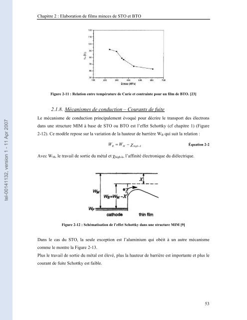 Etude de capacités en couches minces à base d'oxydes métalliques ...