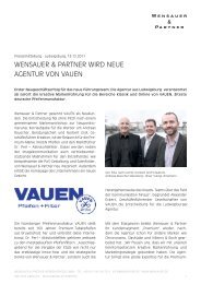 Wensauer & Partner Wird neue agentur von vauen