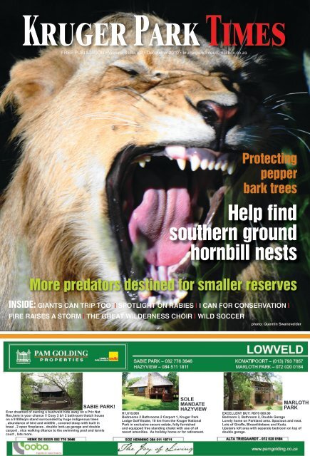 Which Animal has the Loudest ROAR? - The National Wildlife Federation Blog