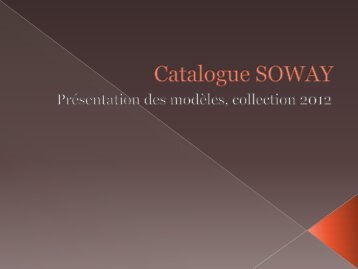 Catalogue SOWAY