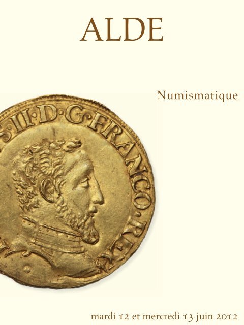 vacation du 13 juin 2012 - Ogn-numismatique, monnaies de ...
