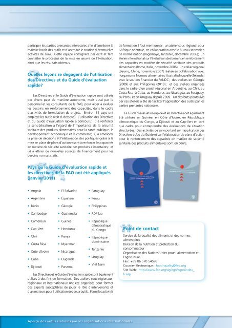 Outil d'évaluation des capacités phytosanitaires - Standards and ...