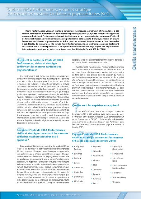 Outil d'évaluation des capacités phytosanitaires - Standards and ...