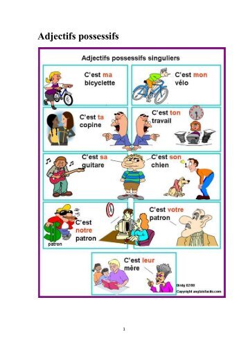 Adjectifs possessifs - CEIL de l'université d'Alger 2