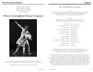 Merce Cunningham Dance Company - Cal Performances