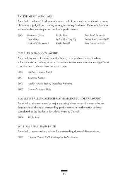 PDF (2007 Commencement Program) - CaltechCampusPubs