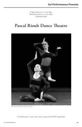 Pascal Rioult Dance Theatre - Cal Performances