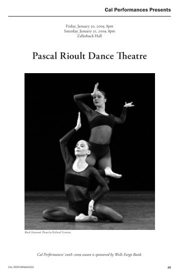 Pascal Rioult Dance Theatre - Cal Performances