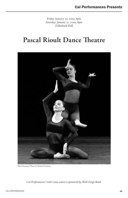 Pascal Rioult Dance Theatre - Cal Performances