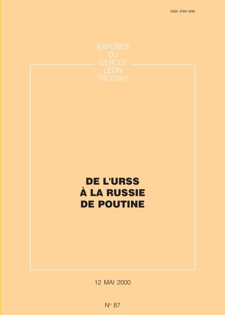 brochure (pdf) - Lutte Ouvrière