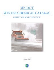 MN/DOT WINTER CHEMICAL CATALOG