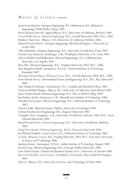 PDF (2008 Commencement Program) - CaltechCampusPubs