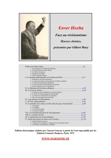 Enver Hoxha contre le révisionnisme - communisme-bolchevisme