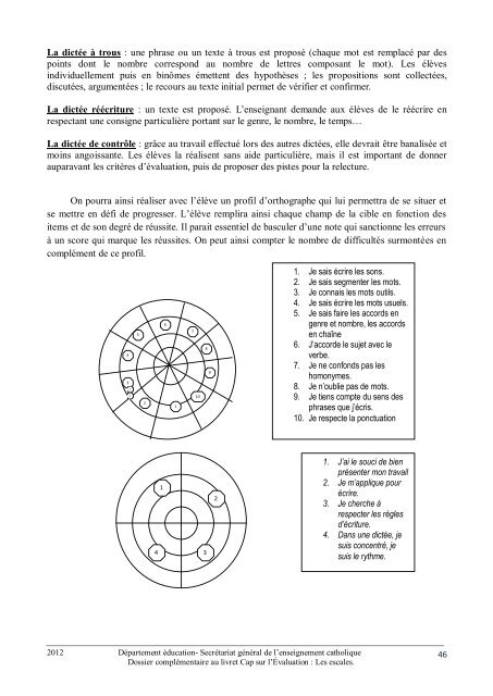 Cap sur l'Évaluation : Les escales - ECA - Enseignement catholique ...