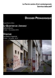 Dossier PéDagogique - Le Parvis