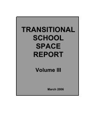 TRANSITIONAL SCHOOL SPACE REPORT - BoardDocs