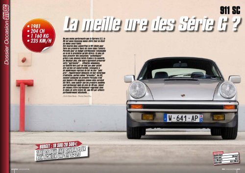 911 SC - SpeedStar Spécialiste Porsche Occasion