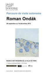 Expositions ARCMAM sur Web - Musée d'Art Moderne - Ville de Paris