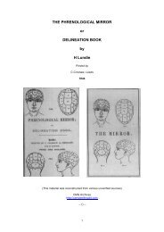 The Phrenological Mirror - Lundie - Campbell M Gold