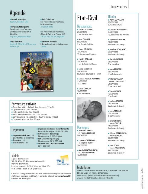 DOSSIER DOSSIER - Machecoul