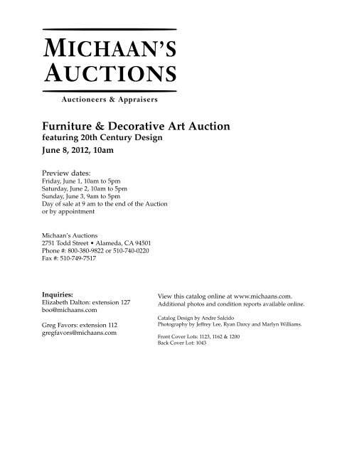 View PDF catalog - Michaan's Auctions