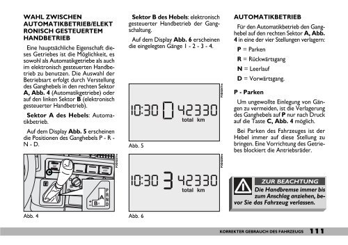 kenntnis des fahrzeugs - Camper-Parkering