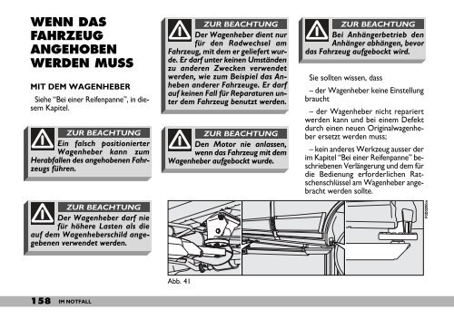 kenntnis des fahrzeugs - Camper-Parkering