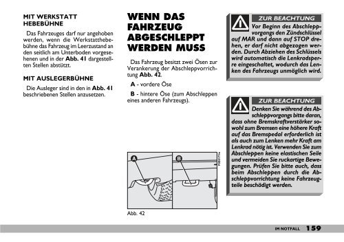 kenntnis des fahrzeugs - Camper-Parkering